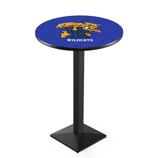 42" Blk Wrinkle Kentucky "Wildcat" Pub Table